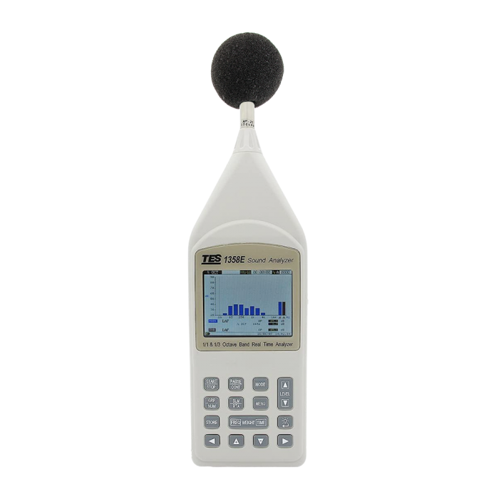 TES1358-E 소음 분석계 소음측정기 주파수범위 12.5Hz - 20KHz 형식등록