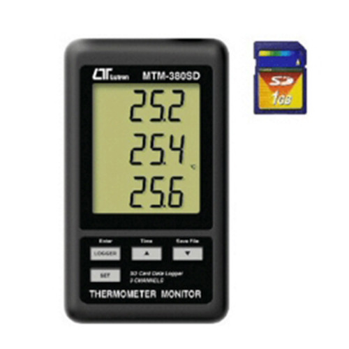 MTM380SD-Temp 3채널 온도계 데이터로거 LUTRON 루트론 temperature