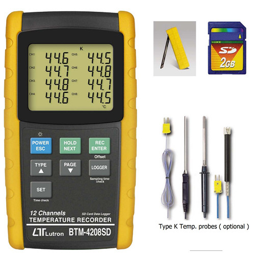 BTM4208SD 온도계 데이터로거 루트론 Lutron 온도기록계